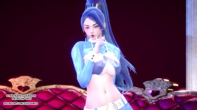 [MMD] SUNMI - Heart Burn Kaisa 性感 Kpop 舞蹈英雄聯盟 KDA 未經審查的無盡 R18